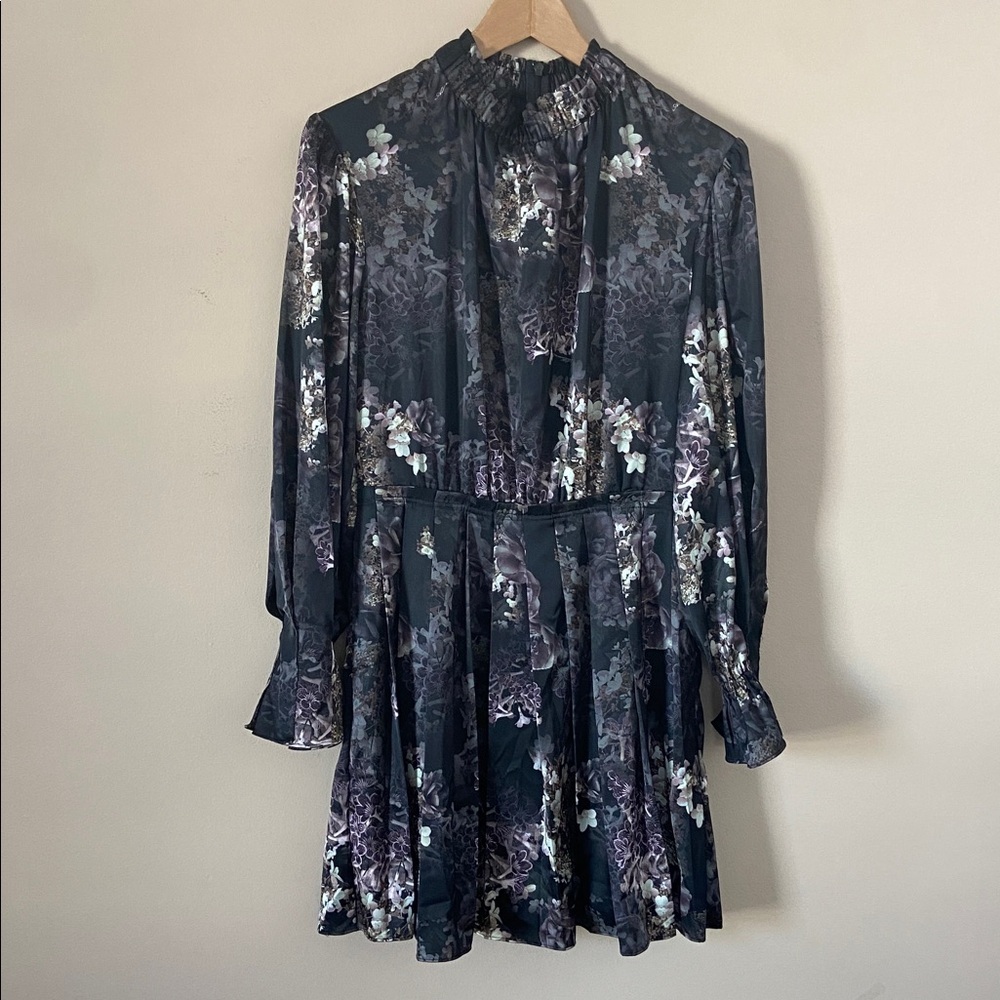 ALLSAINTS Zoey Margeaux Floral Mini Dress Size 6 - Picture 2 of 11